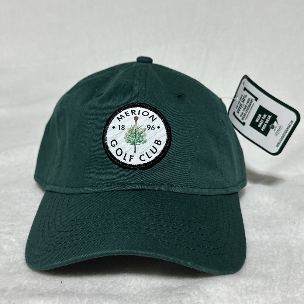 Merion Golf Club Hat Yellow Legendary Headwear Wicker Logo NWT Green